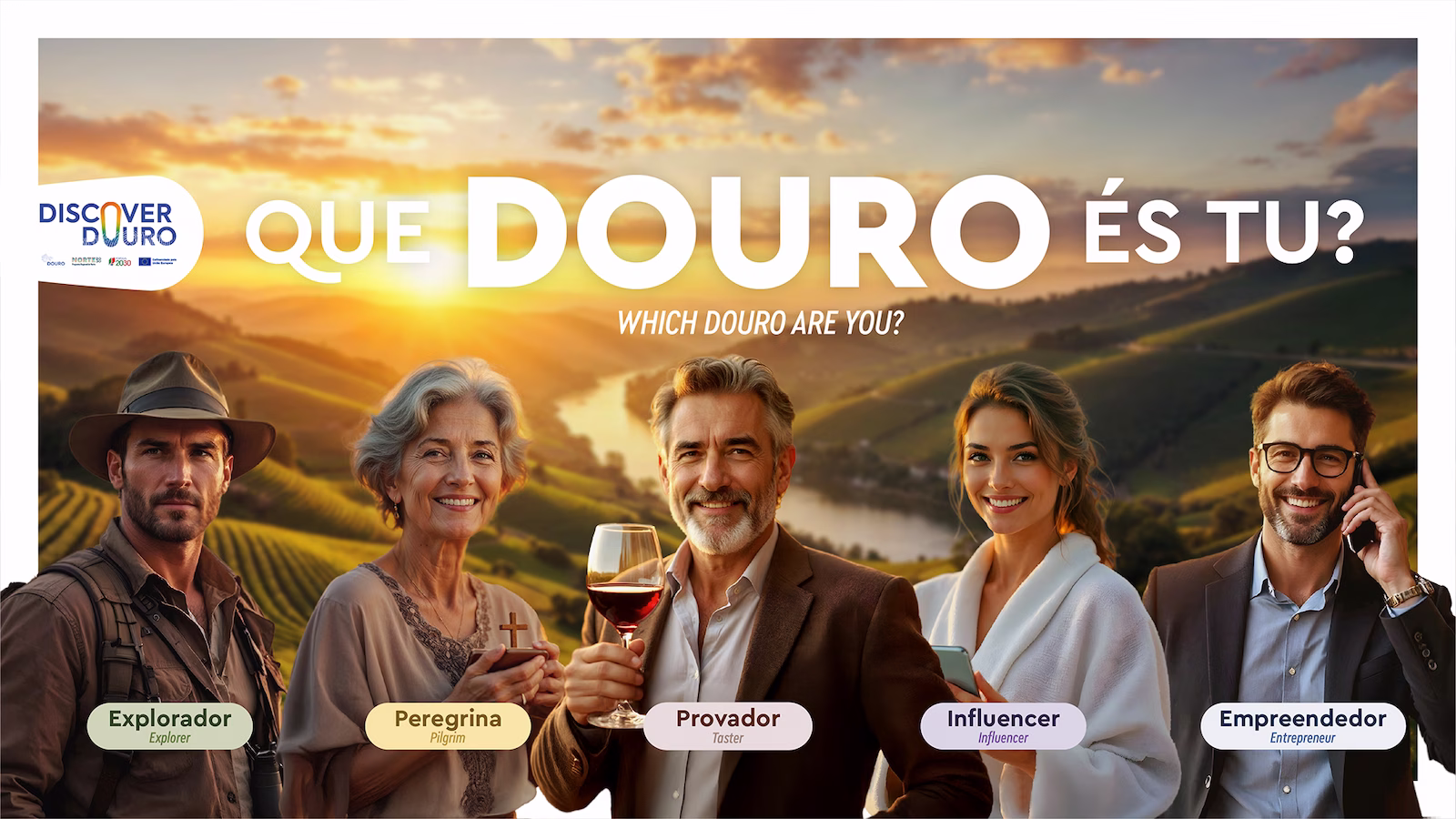 Which Douro are you? The five traveller profiles: explorer, pilgrim, taster, influencer and entrepreneur